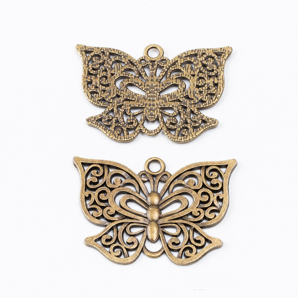 DIY Jewelry Accessories Retro Alloy Butterfly Pendant Pendant