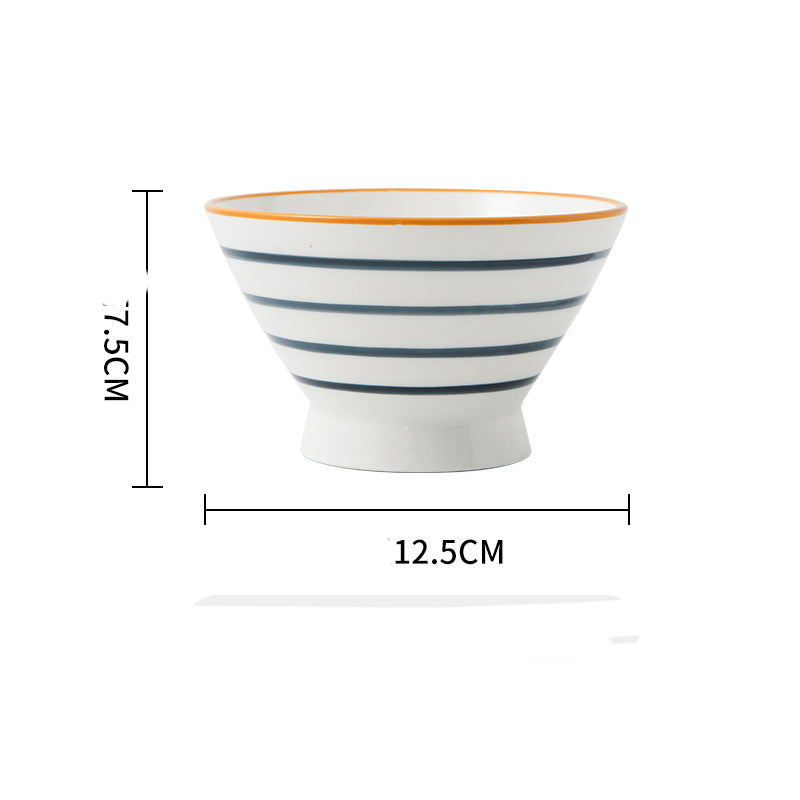 Creative Japanese Hand-painted Underglaze Ceramic Bowl