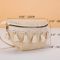 Small High Sense Straw Cross Body Bag Mini Chest Bag