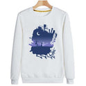 New Printed Sweater Round Neck Loose Castle Pullover