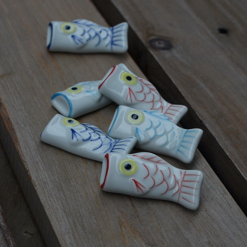 Creative Cartoon Ceramic Small Bream Chopstick Rack