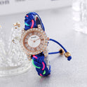 Macaron Color DIY Hand Weaving Bracelet Watch