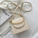 Ladies Simple Fashion Texture Chain Shoulder Bag