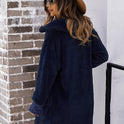 Furry Long Coat Winter Long-sleeved Double-faced Fleece Coat