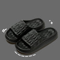 Leaf Texture Design Slippers For Women Men Summer Indoor Household Non-slip Anti-odor Bathing Slippers House Shoes Couple