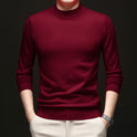 Thick Warm Sweater Half Turtleneck Simple All-matching Base