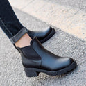 Women's Low-cut Chunky Heel Ankle Boots