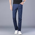 Men's Slim Jeans Business Straight Micro Elastic