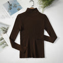 Turtleneck Sweater Women's Slim Padded Inner Style