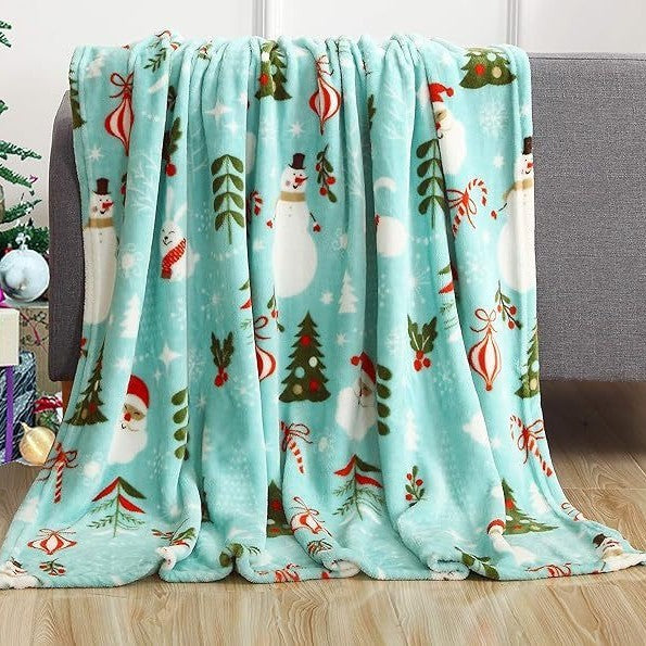 Christmas Flannel Blanket 3D Printing Nap Quilt