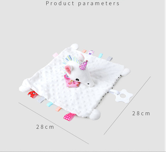 Pet And Kid Comforter Blanket Teether Soft Plush Newborn Sleeping Dolls Fashion Sleep Toy Soother Appease Towel Bibs