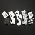 Fall New Preppy Style Cartoon Illustration Portrait Socks