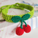 Cat Collar Knitted Handmade Pet Collar Wool Silent Collar