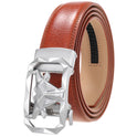 Fashion Men's Leather Belt Alloy Automatic Buckle