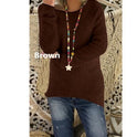 Explosive Solid Color Spot Autumn And Winter Women's Long-sleeved Loose Sweater