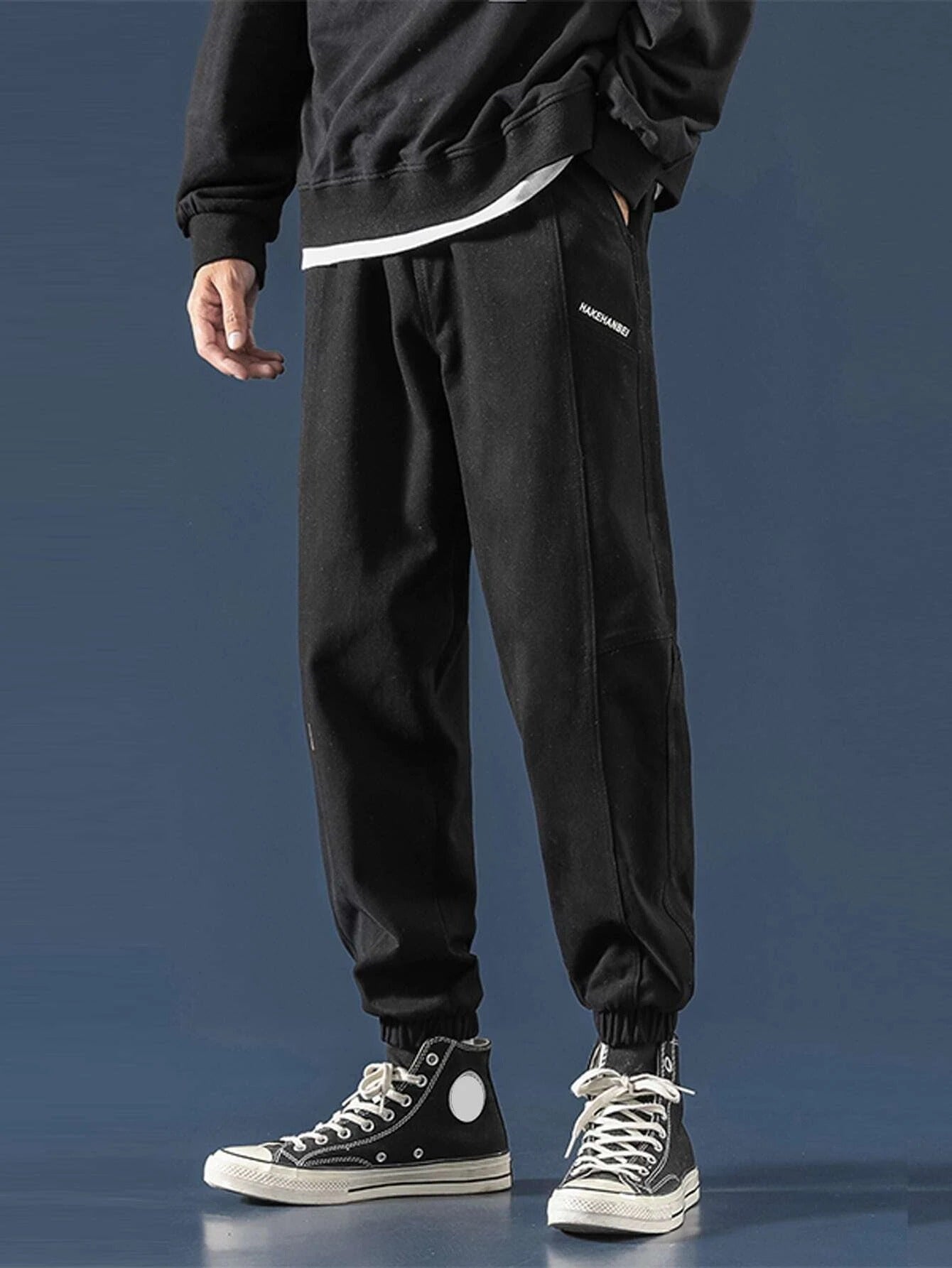 Drawstring Overalls Loose-fitting Sports Pants With Small Feet For Boys