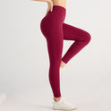 Outdoor V-waist Peach Hip Raise Seamless Sports Leggings