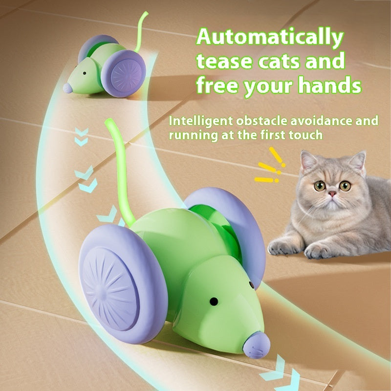 Cat Running Car Self-Hi Relieving Stuffy Electric Toy Pet Products