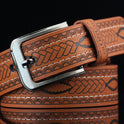 Pattern Men's Belt Casual Pin Buckle