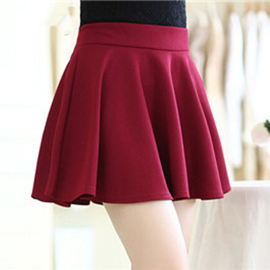 Women's Anti-glare Bottoming Pleated A-line Skirt