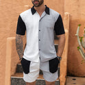 Men's Short Sleeve Plus Size Suit