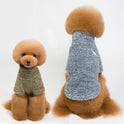 High Collar Coral Fleece Pet Clothes Warm Thick Poodle Fluffy Jacket