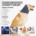 Dog Calming Hoodie No Flap Shake Ear Wraps For Dogs Adjustable Dog Ear Muffs For Noise Protection, Ear Wrap Head Cover For Dog Head Warp Anxiety Relief, Hematoma, Grooming And Force Drying