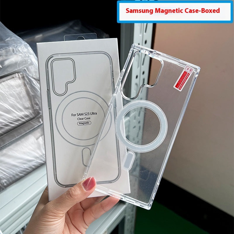 Magnetic Wireless Charger Transparent Hard Shell Protective Shell