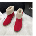 Artificial Plush Women's Winter Plus Size Mid Boots