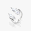 Design Simple Horse Eye Combination Zircon Ring