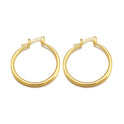 Fashion Simple 18K Gold Earrings Exquisite Glossy