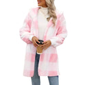 Fashion Special Women's Clothing Plaid Plush Coat