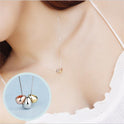 Simple Fashion Colorful Gold Three-color Necklace