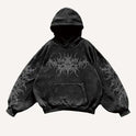 Vintage Skull Pattern Printed Sweater Pullover Hoodie