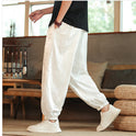 Men's Chinese Style Dragon Print Lantern Harem Pants