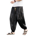 Men's Chinese Style Dragon Print Lantern Harem Pants