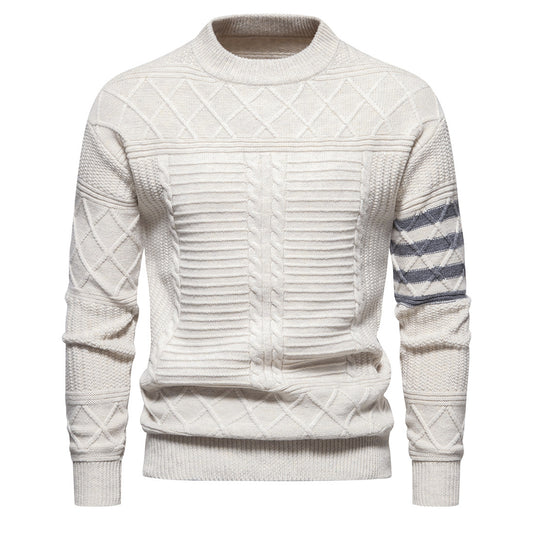 Men's Knitwear Sweater Fashion Simple Color Matching