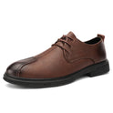 Plus Size Men's Casual Shoes Genuine Leather Lace-up Soft Bottom