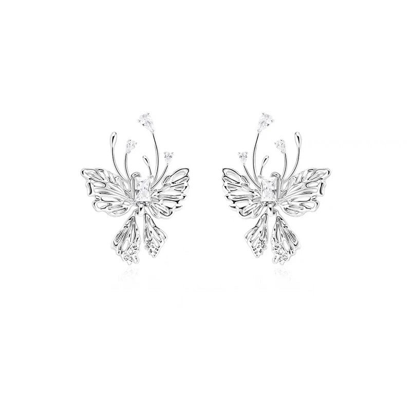 Hollow Butterfly Earrings For Women Niche Design