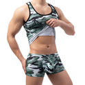 Classic Camouflage Printed Four-corner Fashion Low Waist Personality Boxers Men's Shorts