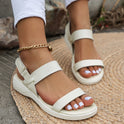 Female Comfortable Flat Heel Women's Peep Toe Sandals