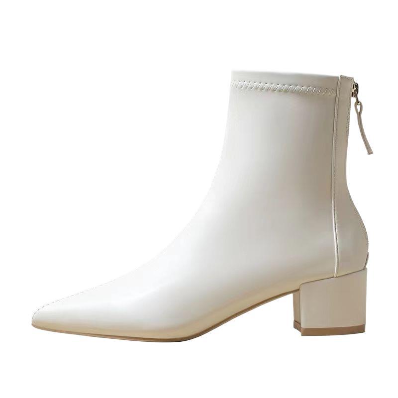 Slimming Chunky Heel All-matching Martin Female Boots