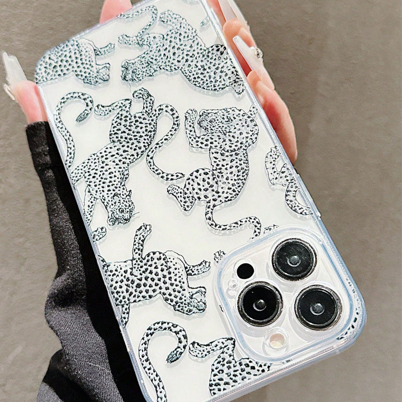 Niche Retro Personalized Leopard Phone Case Design Sense