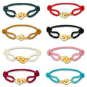 Popular Golden Handcuffs Carrying Strap Milan Rope Adjustable Bracelet