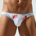 Men's Triangle Underwear Goldfish Printed Ice Silk