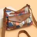 Women's Shoulder Bag All-match Retro Patchwork Contrast Color