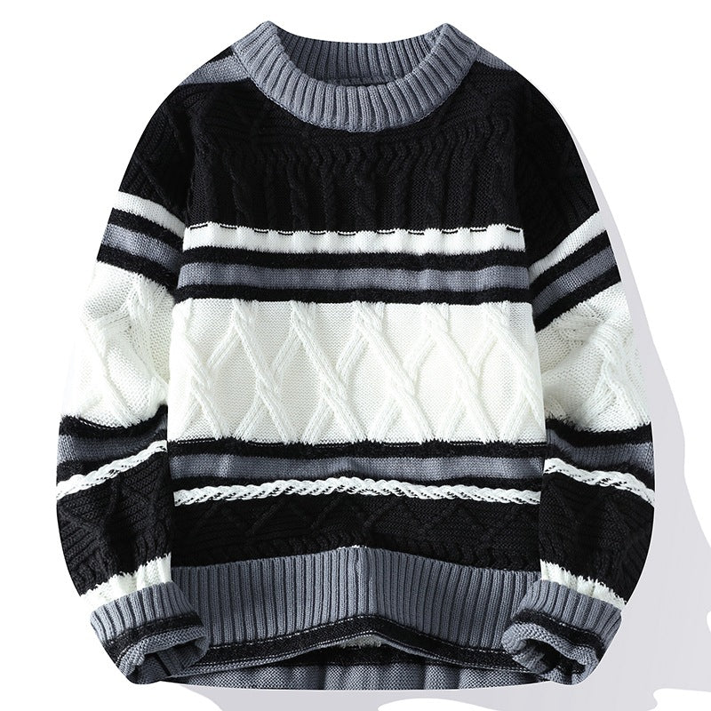 Round Neck Men's Casual Sweater