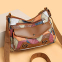 Women's Shoulder Bag All-match Retro Patchwork Contrast Color