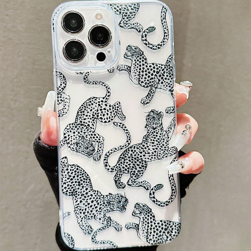 Niche Retro Personalized Leopard Phone Case Design Sense