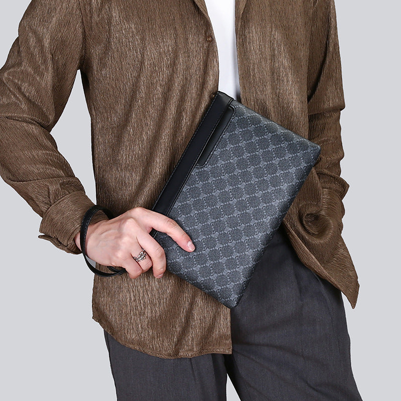 Men's Black Fashion Retro Leather Bag